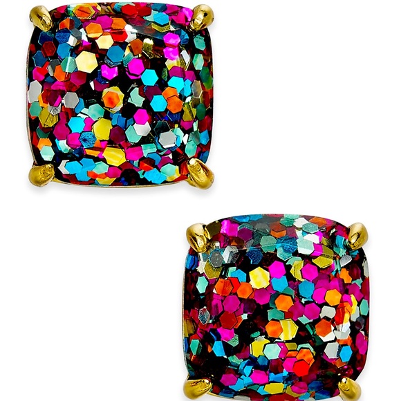 New kate spade new york Square Glitter Stud Earrings - Picture 1 of 14